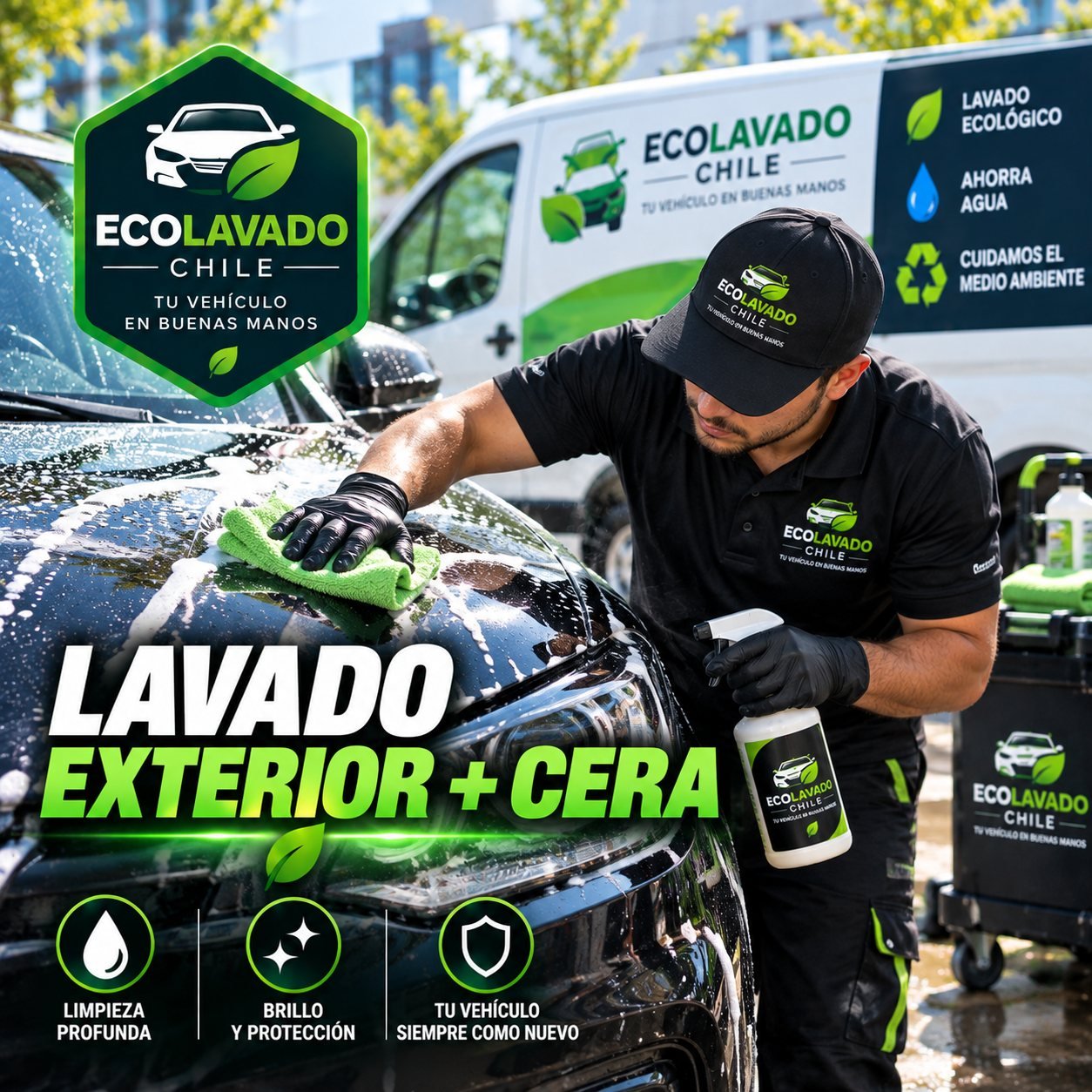 Lavado Exterior + Cera - Ecolavado Chile